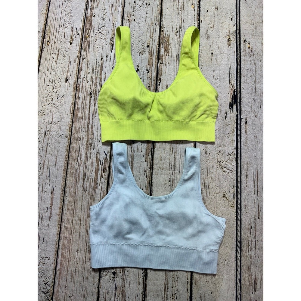 Aerie ribbed pullover bra bundle large